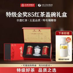 川红 茶业非遗特级工夫红茶浓香型橘糖香金奖85茶叶礼盒250g