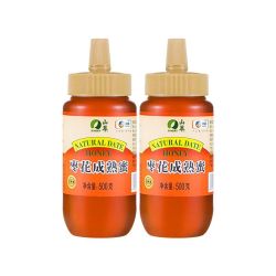 山萃 蜂蜜枣花蜜 纯正天然无添加 500g*2瓶