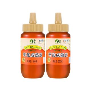 88VIP：山萃 蜂蜜枣花蜜 纯正天然无添加 500g*2瓶