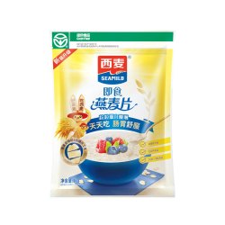 西麦 即食纯燕麦片1KG2斤原味早餐谷物冲饮懒人速食0添加蔗糖麦片