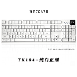 RECCAZR 雷咖泽TK104机械键盘客制化三模无线蓝牙电脑游戏电竞侧刻