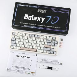 EPOMAKER Galaxy70机械键盘铝坨坨客制化成品三模无线蓝牙75配列