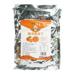 嘿帕 屈姑糖渍橙皮丁1kg糖陈皮干丁砂橙爆曲奇饼干面包烘焙原料桔皮丁