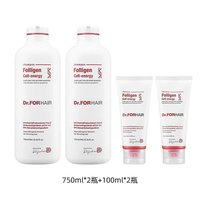 移动端:发笙 韩国直邮Dr.FORHAIR发笙洗发水无硅油洗发蓬松750ml*2+100ml正品