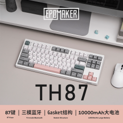 EPOMAKER TH87三模无线机械键盘客制化电竞Gasket热插拔办公游戏