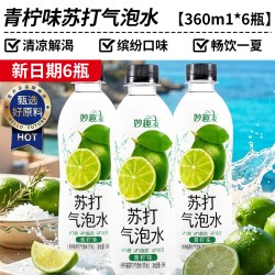 皓贺堂 农科院无糖苏打气泡水0糖0脂0卡整箱24瓶官方旗舰店正品饮品饮料