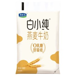 君乐宝 白小纯纯牛奶180ml*16袋整箱学生早餐家庭装儿童燕麦牛奶
