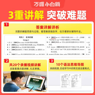 西安出版社 万唯小白鸥小升初英语真题类卷 人教版