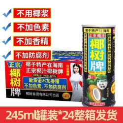 椰树牌 椰汁245ml*24罐海南特产椰子汁水椰奶店饮料整箱植物鲜榨