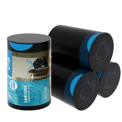 e洁 抽绳垃圾袋45*50cm共100只自动收口大卷装韧性强中号