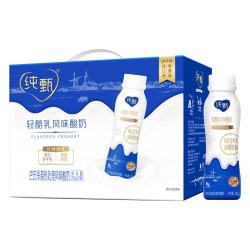 纯甄 轻酪乳风味酸奶原味pet 230g×10瓶风味酸奶整箱