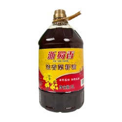 浙蜀香浓香菜籽油5L装非转基因物理压榨家用炒菜食用油黑菜油