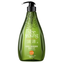 滋源 无硅油无患子馨香洗发水套装保湿滋润女大容量家庭装750ML*2