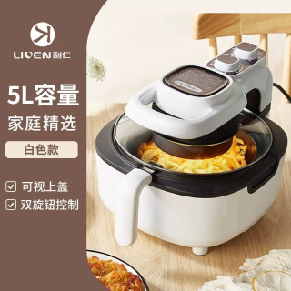 移动端：利仁 空气炸锅家用新款智能可视无油大容量多功能全自动薯条机特价