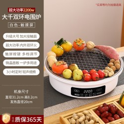晨茗 2200W大功率电陶炉双环煮茶器家用不挑壶新款玻璃壶全套围炉煮茶