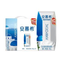 伊利 8月伊利安慕希酸奶希腊风味酸奶205g*12盒原味整箱早餐搭档送礼