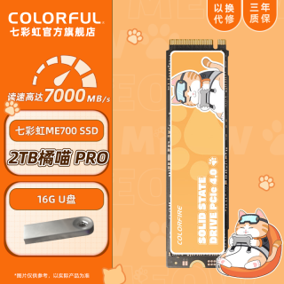 移动端：七彩虹 2TB SSD固态硬盘 M.2接口(NVMe协议) CN600 PLUS系列 PCIe 3.0 x4