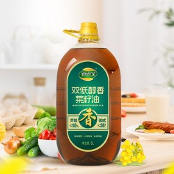 道道全 双低醇香菜籽油5L非转基因物理压榨 口味醇正香浓食用油