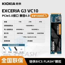 铠侠 VC10固态硬盘1t 2tb m.2 nvme pcie5.0 SSD台式电脑笔记本 m2