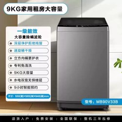 美的 洗衣机12公斤大容量全自动家用一级10KG变频波轮官方旗舰正品