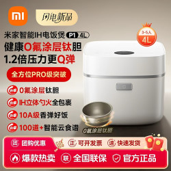 小米 米家智能IH电饭煲P1家用4L多功能压力煮饭锅电饭锅