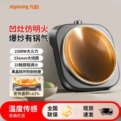 九阳 凹面电磁炉家用2200W大功率猛火多功能电池炉深凹防水易清洗