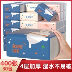 糖糖妈咪 420系30大包抽纸批整箱大号家庭实惠装卫生纸巾家用餐巾纸面巾纸
