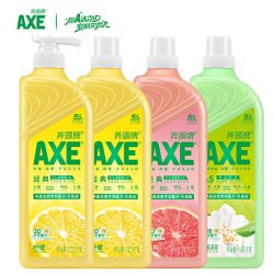 AXE 牌洗洁精柠檬花茶西柚1.01kg*4护肤家庭装家用a类食品用