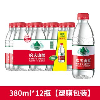 移动端：农夫山泉 天然水380ml/550ml*12/24瓶塑膜非纯净水非矿泉水饮用水
