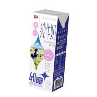 移动端：金河 7月宁夏金河纯牛奶4.0g蛋白高钙脱脂牛奶20盒整箱早餐奶家庭装
