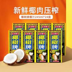 椰汁果汁饮料罐装245ml*12/24盒整箱装植物蛋白椰奶海BY