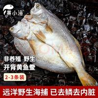 黄小渔 南美海捕黄鱼鲞450g/2-3条三去大黄鱼黄花鱼生鲜鱼类烤鱼烧烤食材