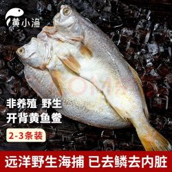 黄小渔 南美海捕黄鱼鲞450g/2-3条三去大黄鱼黄花鱼生鲜鱼类烤鱼烧烤食材