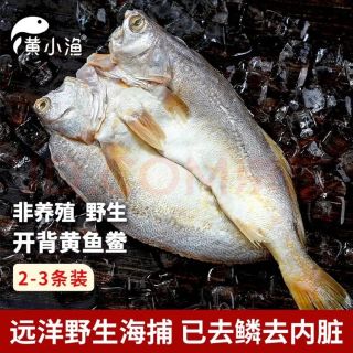黄小渔 南美海捕黄鱼鲞450g/2-3条三去大黄鱼黄花鱼生鲜鱼类烤鱼烧烤食材