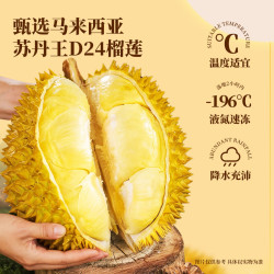 榴莲西施 榴莲冰皮月饼礼盒爆浆流心铁盒装高端中秋月饼 苏丹王榴莲冰皮360g*2盒