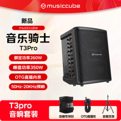 音乐骑士 T3Pro专业大功率便携式乐器音响户外音响套装