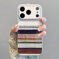 C 【裸机手感】竖线条纹 iPhone6-17系列苹果手机壳