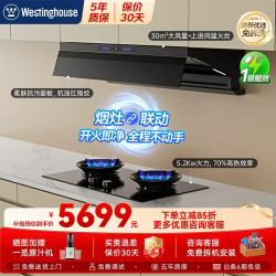 西屋电气 西屋（Westinghouse）30m³大吸力吸排抽油烟机 家用厨房欧式超薄升降顶侧双吸