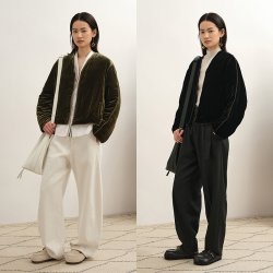 LESS 冬日常通勤气质混纺丝绒老钱风v领轻薄短款羽绒服2P0C16610