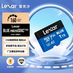 雷克沙 1tb内存卡TF大疆存储卡4k运动相机行车监控录像游戏机平板