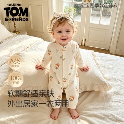 Talking TOM 汤姆猫新生儿秋冬纯棉连体衣婴儿长袖连身衣哈衣宝宝爬服春秋装