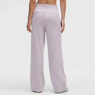 lululemon Scuba 女士中腰阔腿运动裤 拉绒 浅薰衣草紫 M