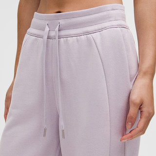 lululemon Scuba 女士中腰阔腿运动裤 拉绒 浅薰衣草紫 M