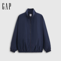 Gap 盖璞 854130 Logo印花立领宽松夹克 海军蓝 L