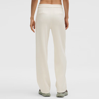 lululemon Softstreme Pintuck 女士中褶中腰长裤 浅象牙白 M LW5GTUA