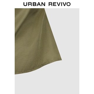URBAN REVIVO UWM260088 褶皱收腰 无袖衬衫