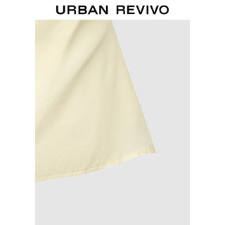 URBAN REVIVO UWM260088 褶皱收腰 无袖衬衫