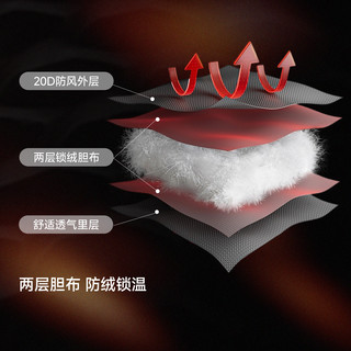 喜马拉雅 800蓬95鹅绒 抗寒防风 L 户外棉服