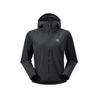 KAILAS 凯乐石 M8 防泼耐磨户外夹克连帽软壳衣 女款 KG2639206 女款 玄青黑 XL