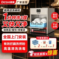 德狮台式商用全自动洗碗机大容量刷碗洗杯机 落地壁挂可选 餐厅酒店食堂饭店学校餐饮清洗设备